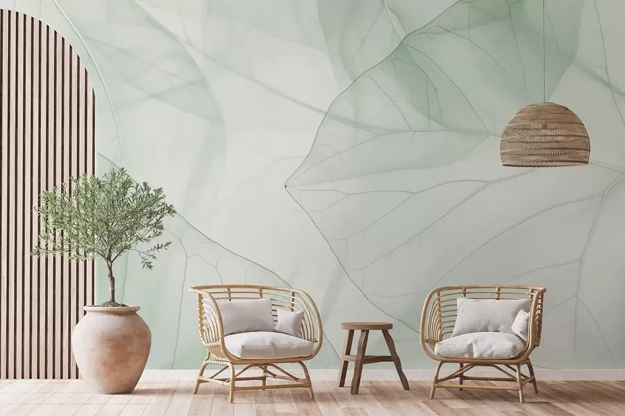 Murale Veines de feuilles abstraites w05474
