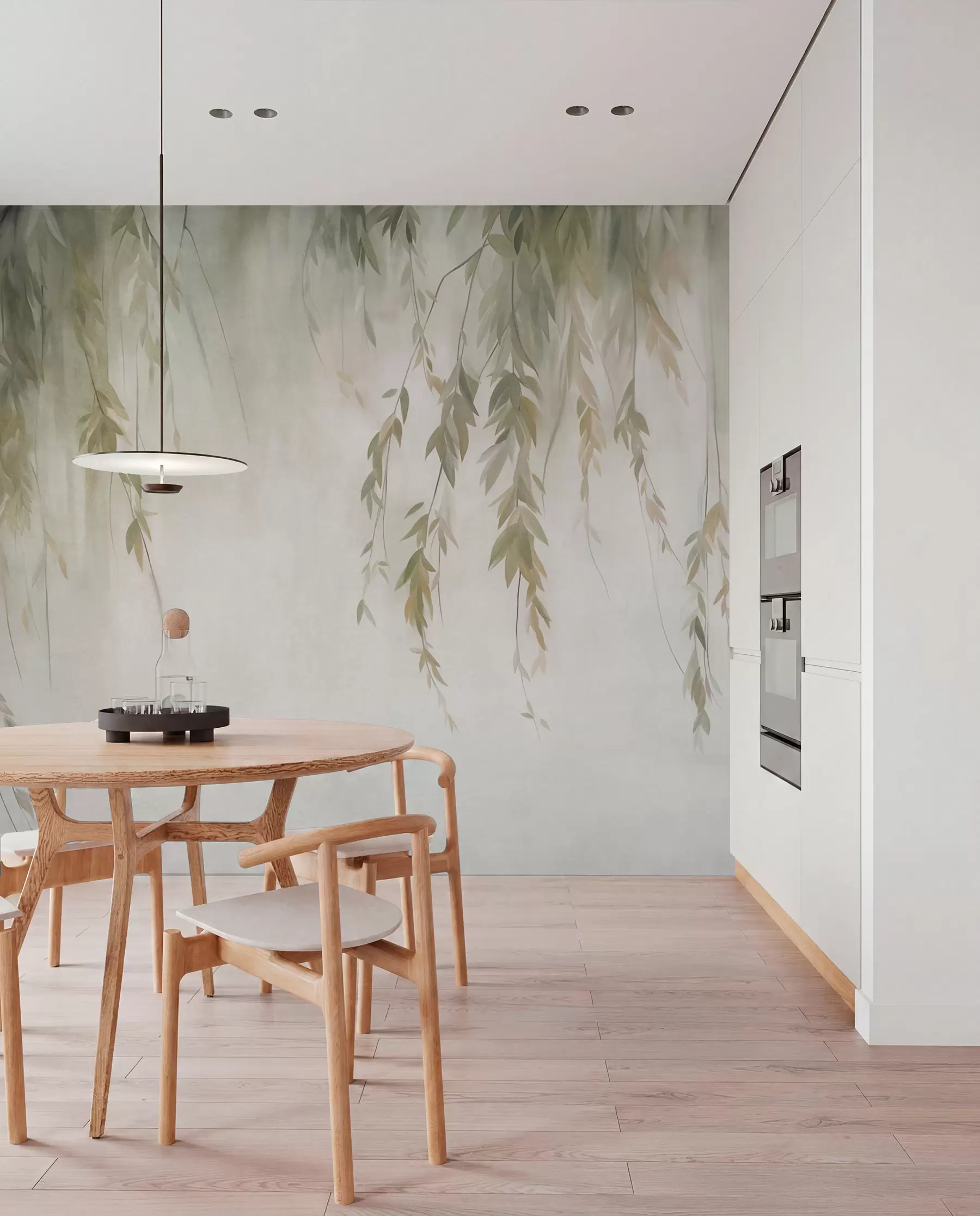 Murale Saule dans la brume w09893