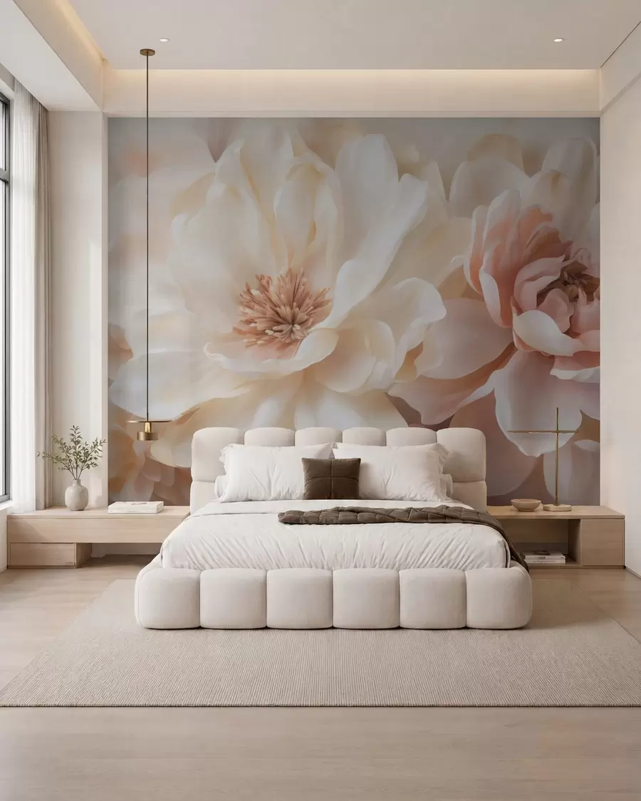 Murale Grandes fleurs w05633
