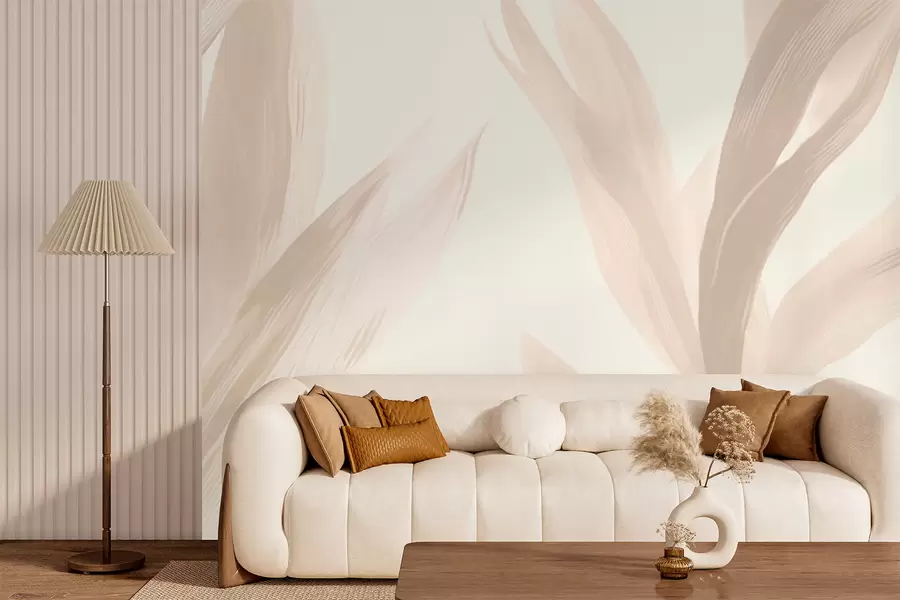 Murale Feuilles pointues w05680