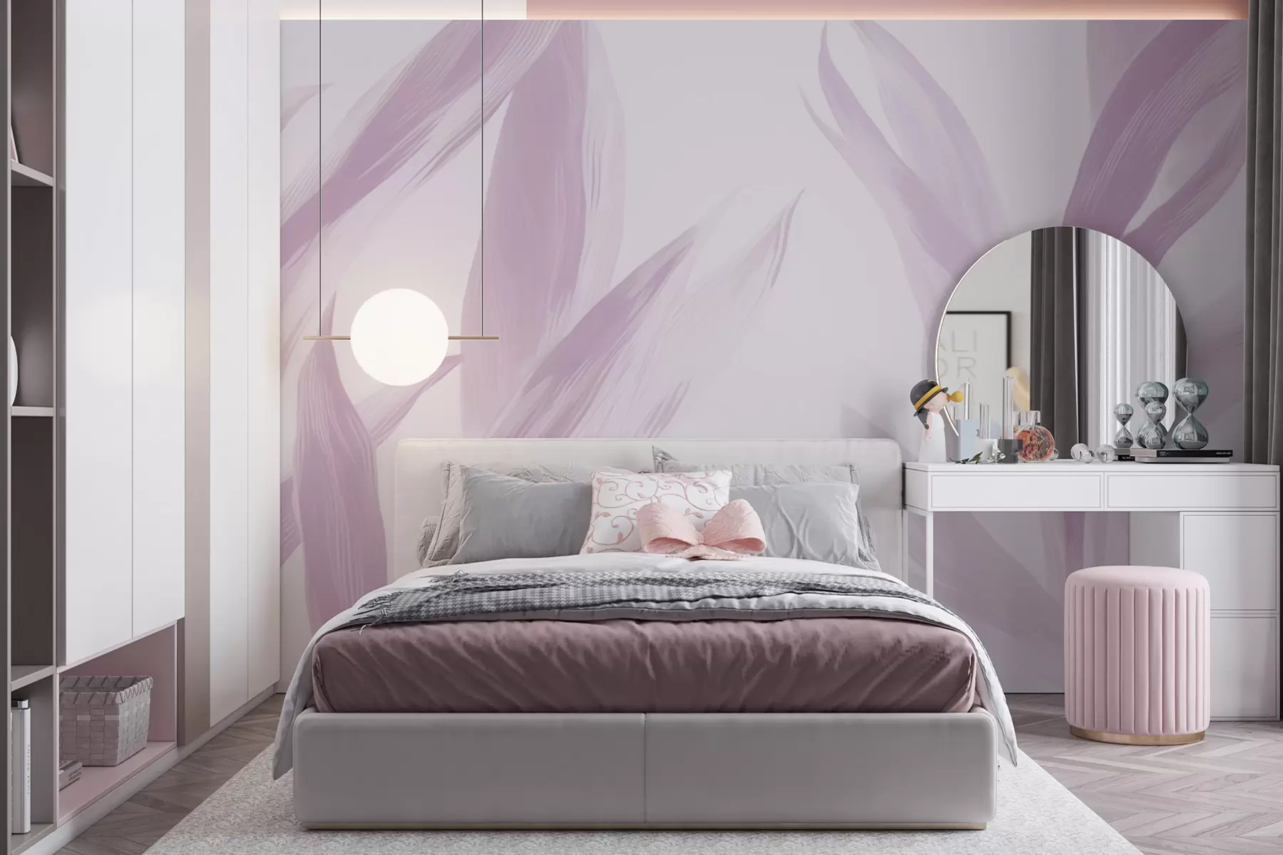 Murale Feuilles pointues w05680v3
