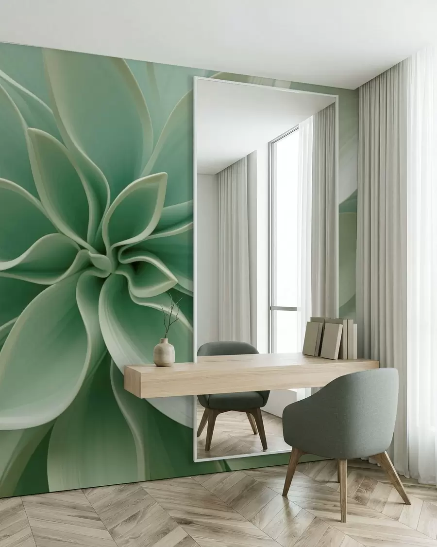 Murale Géométrie botanique w05559