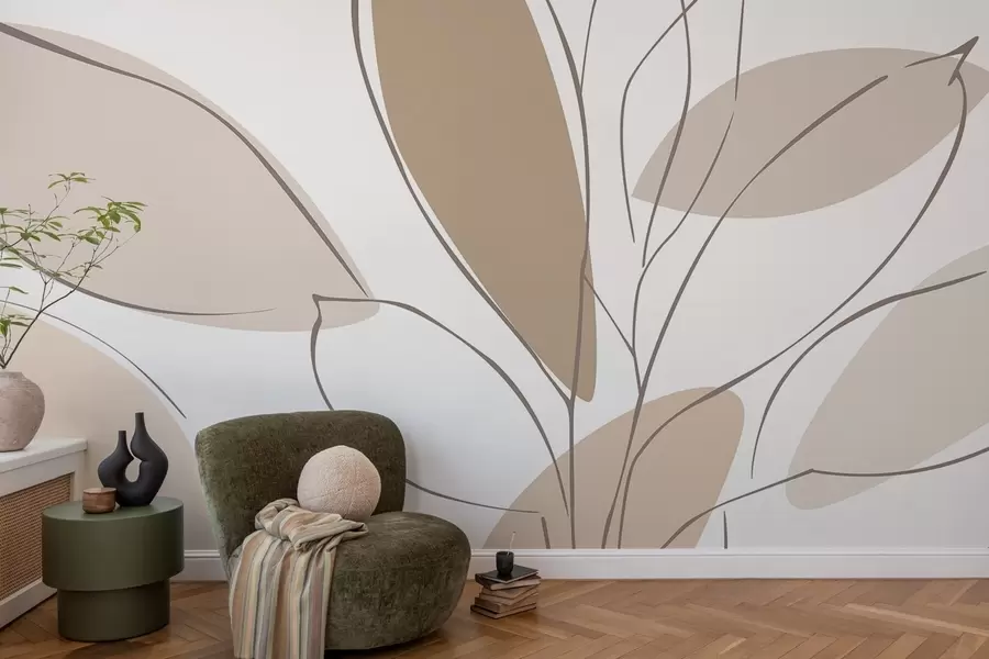 Murale Feuilles abstraites w05710v2