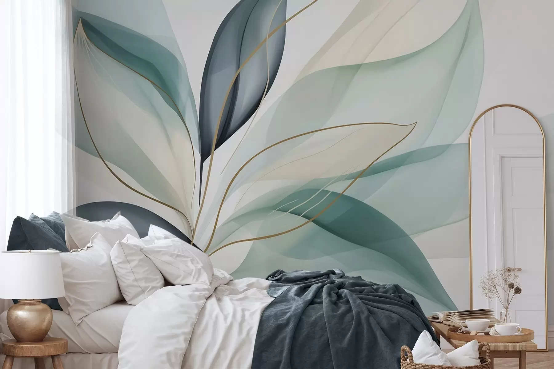 Murale Feuillage abstrait w05706