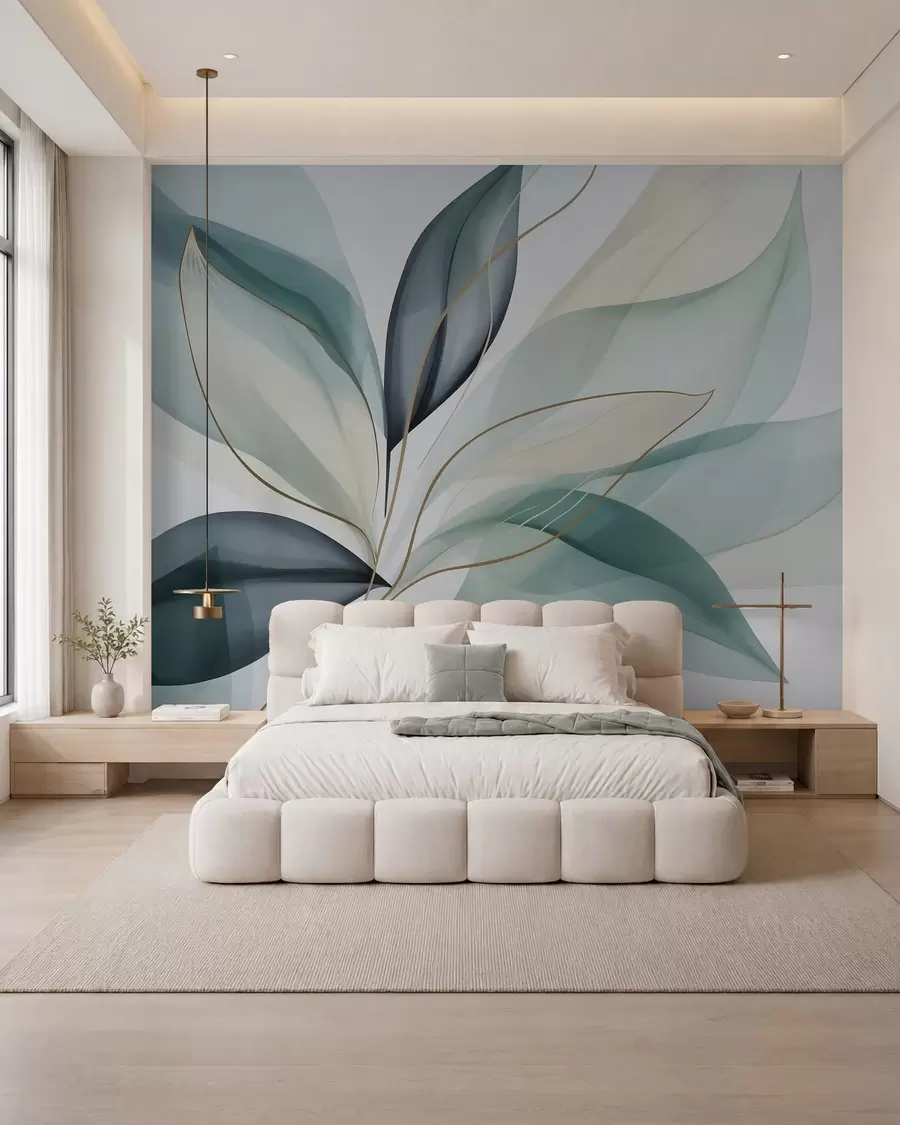 Murale Feuillage abstrait w05706