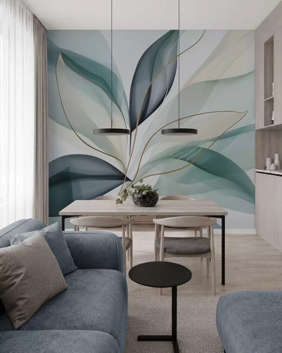 Murale Feuillage abstrait w05706