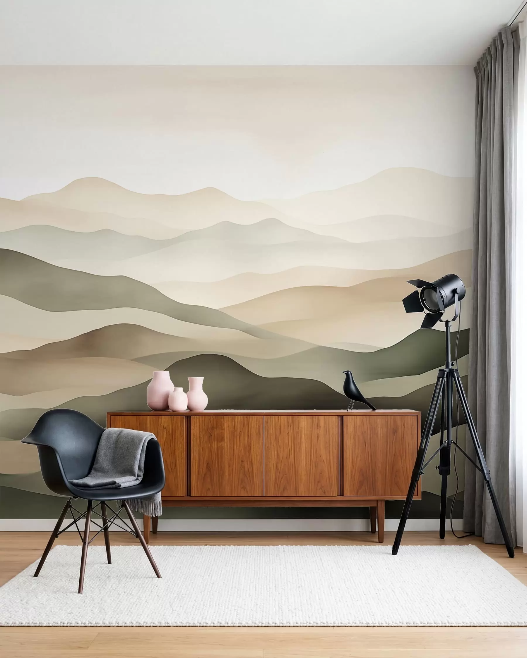 Murale Horizons brumeux w09971