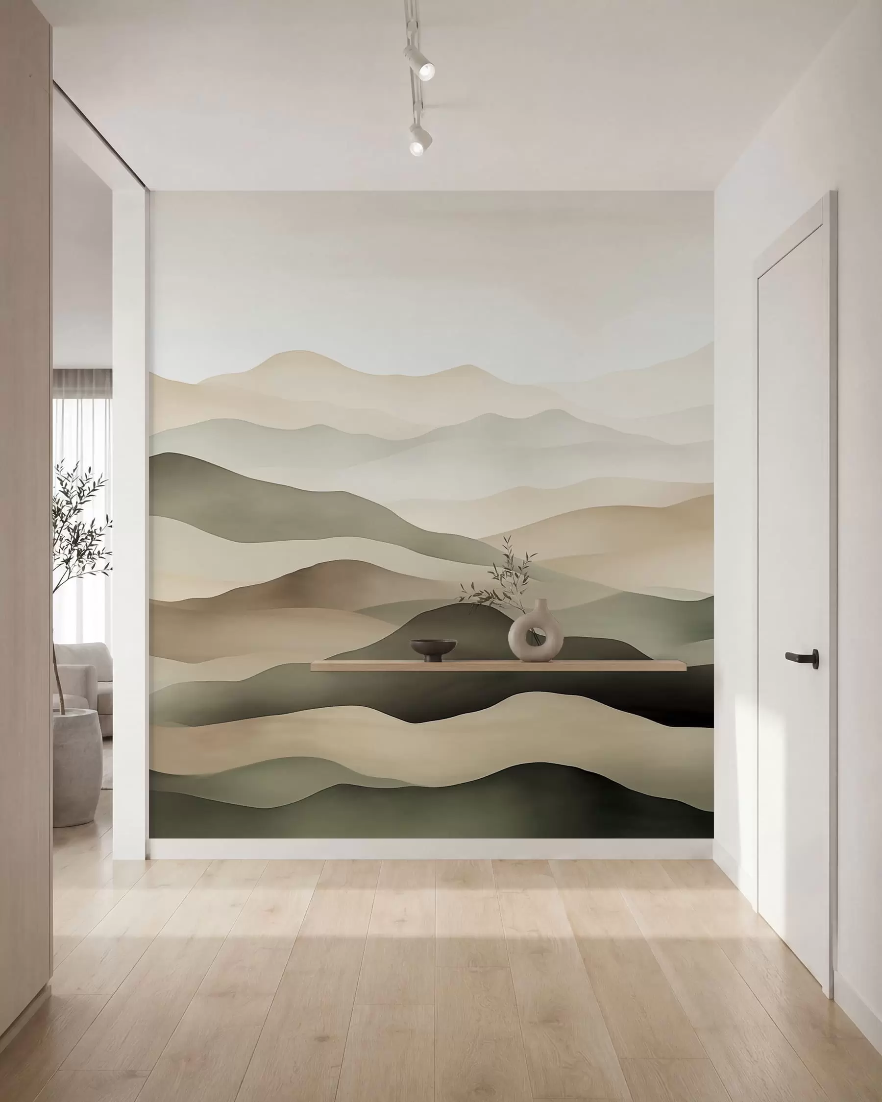 Murale Horizons brumeux w09971