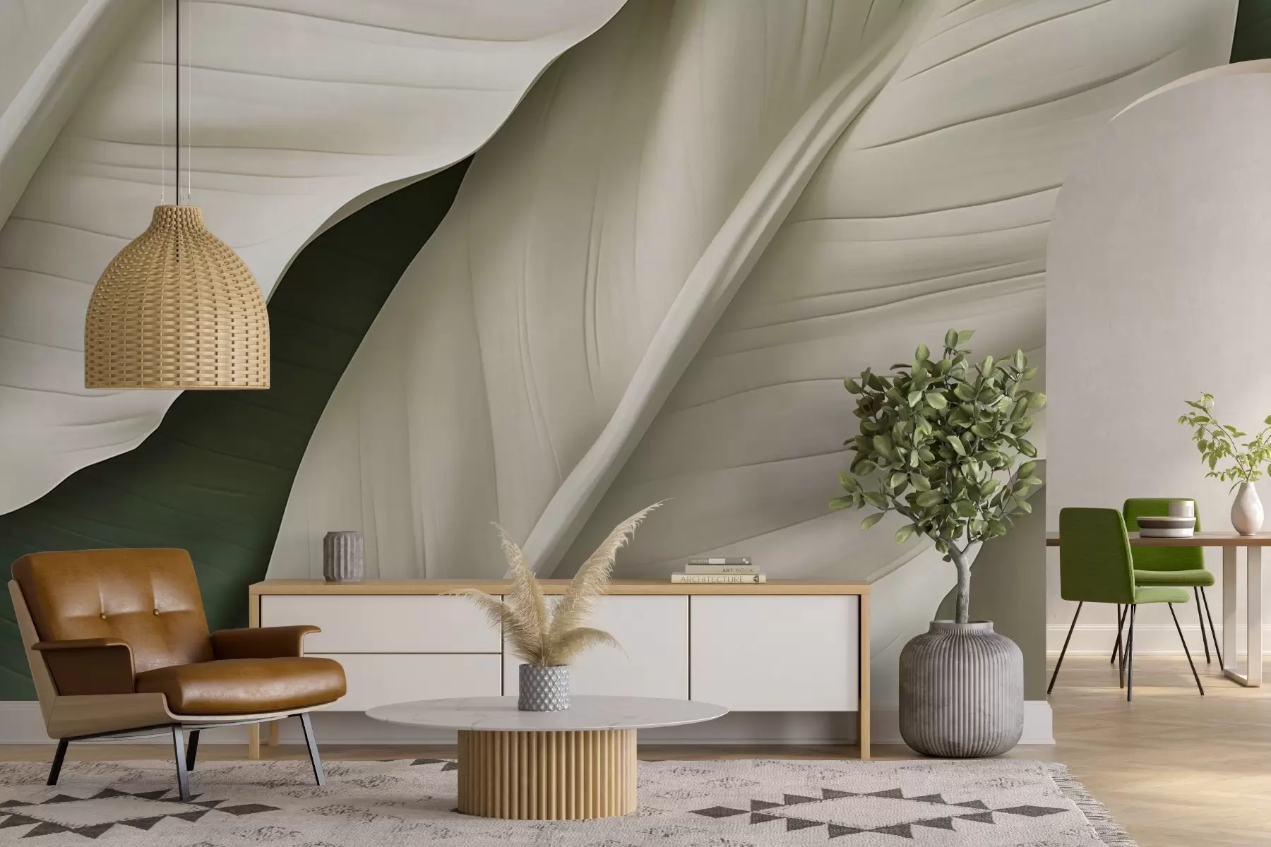 Murale Feuilles w05786