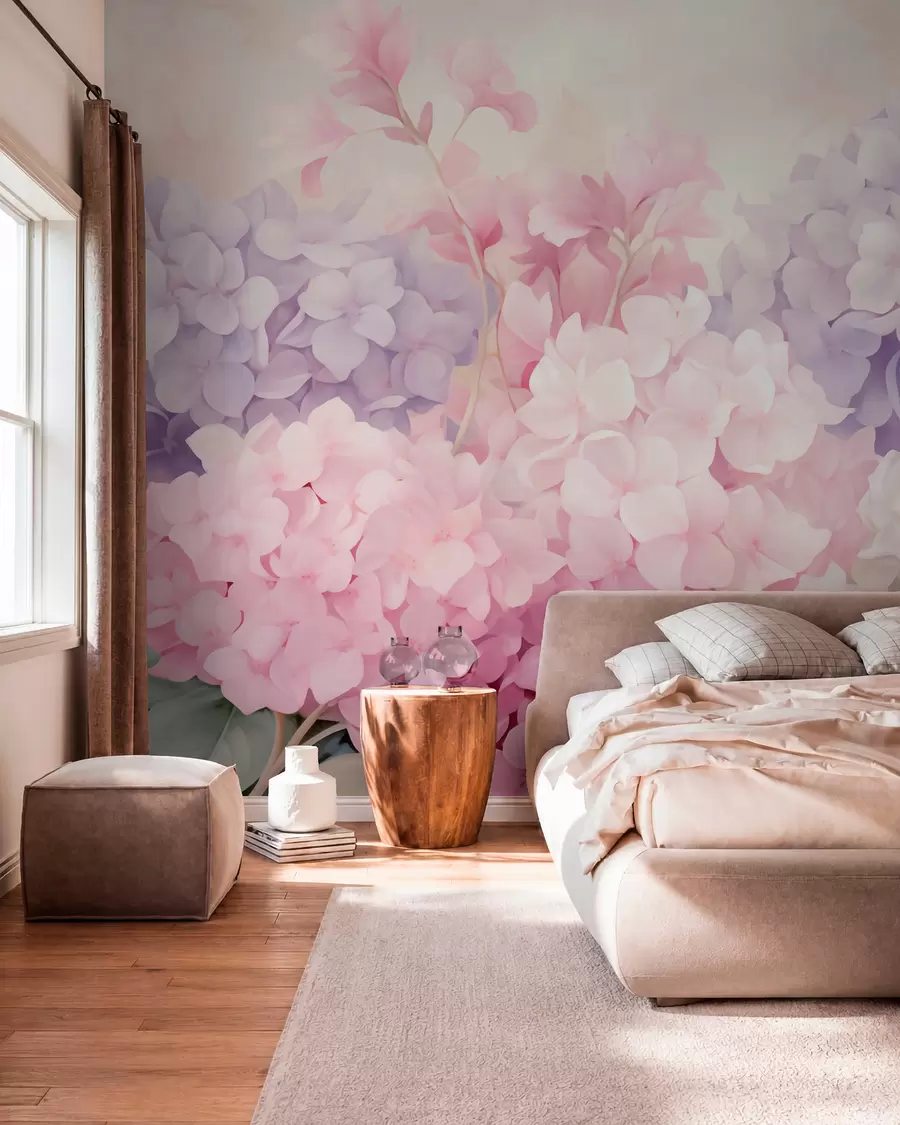 fototapeter Hortensia-blomster w05796