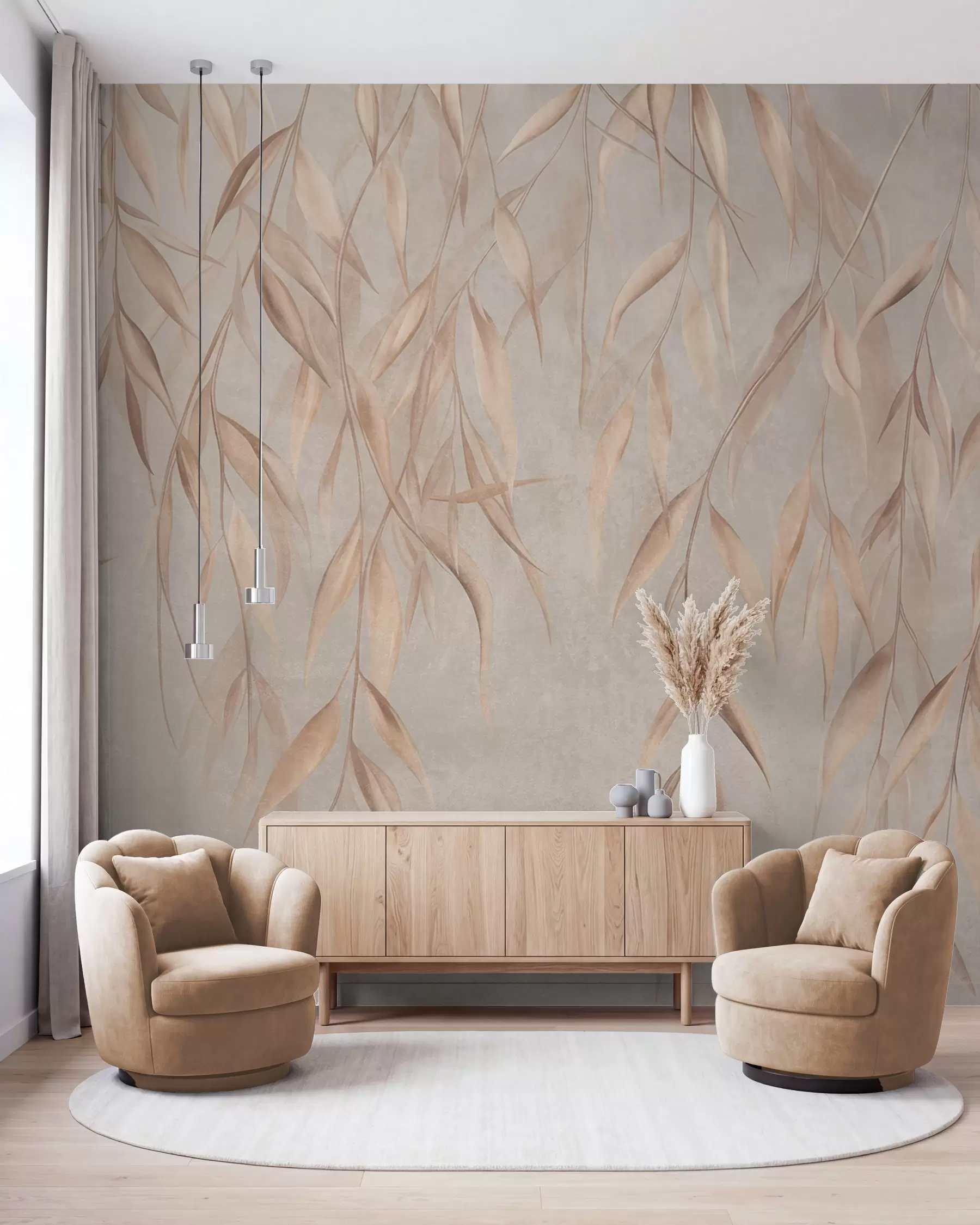 Murale Saule sable w09980