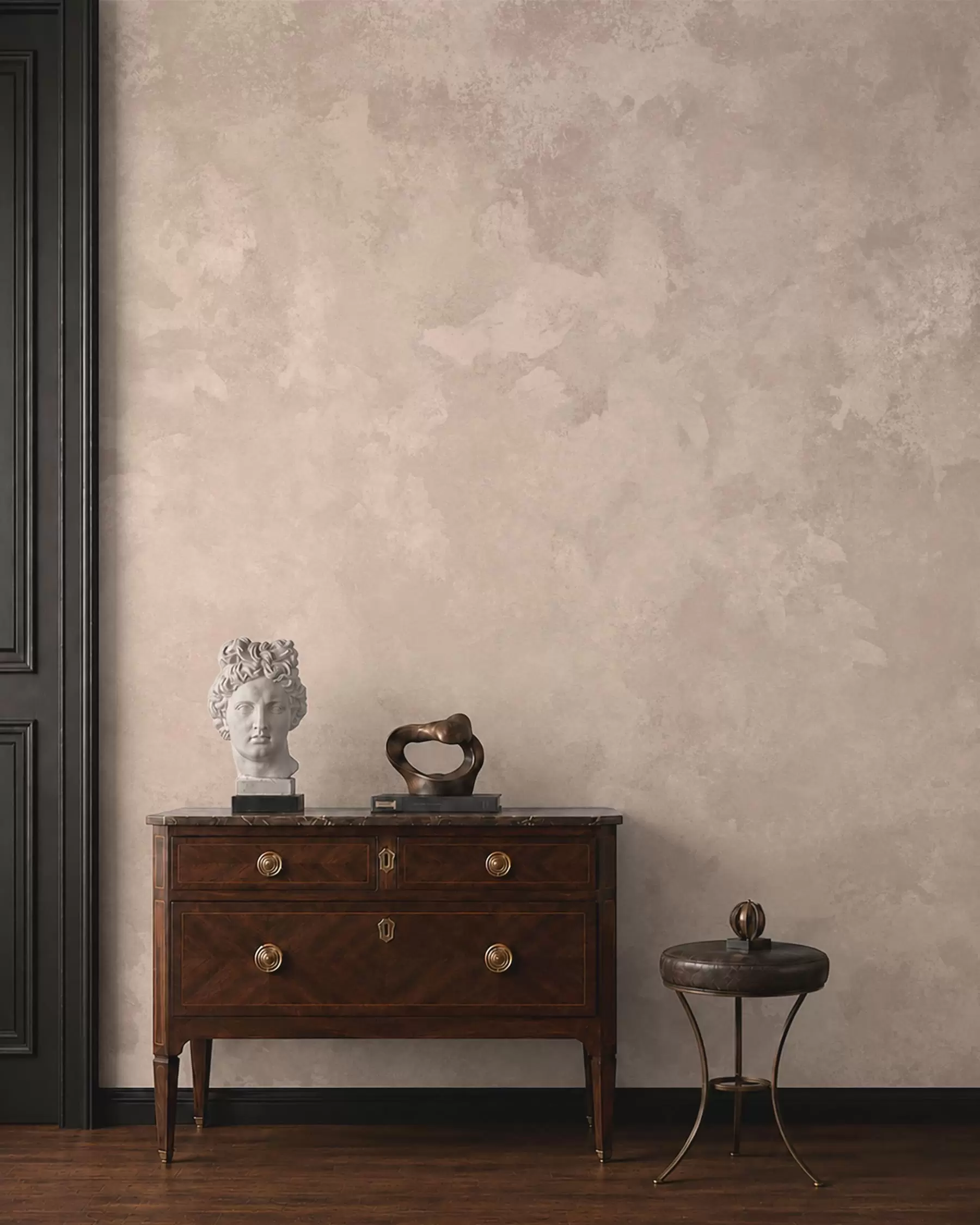 Fototapete Warme, mandelbeige Textur mit sanften, natürlichen Farbverläufen w05814