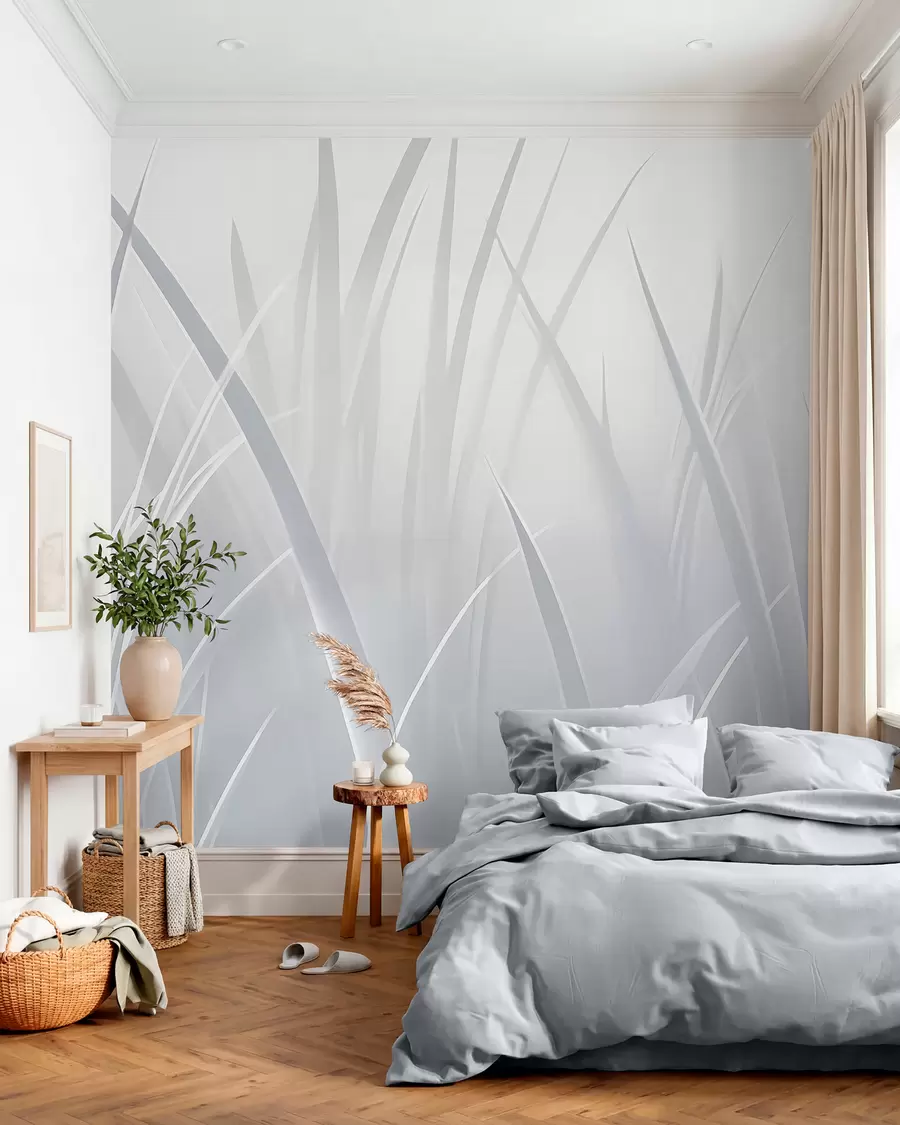 fototapeter Græs, skarpe blade w05836