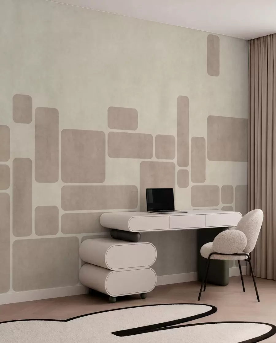 Murale Géométrie sable w05141