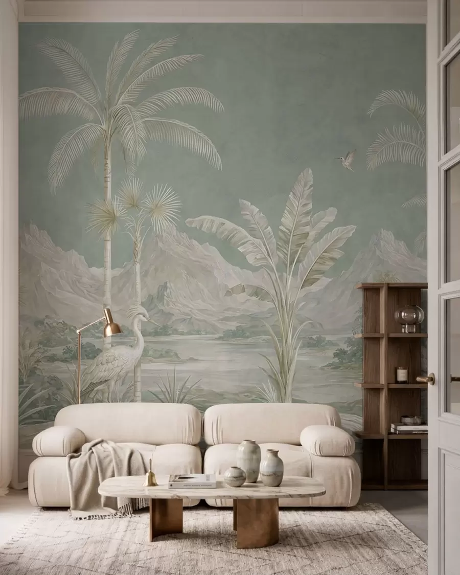 Murale Tropiques vintage w05819