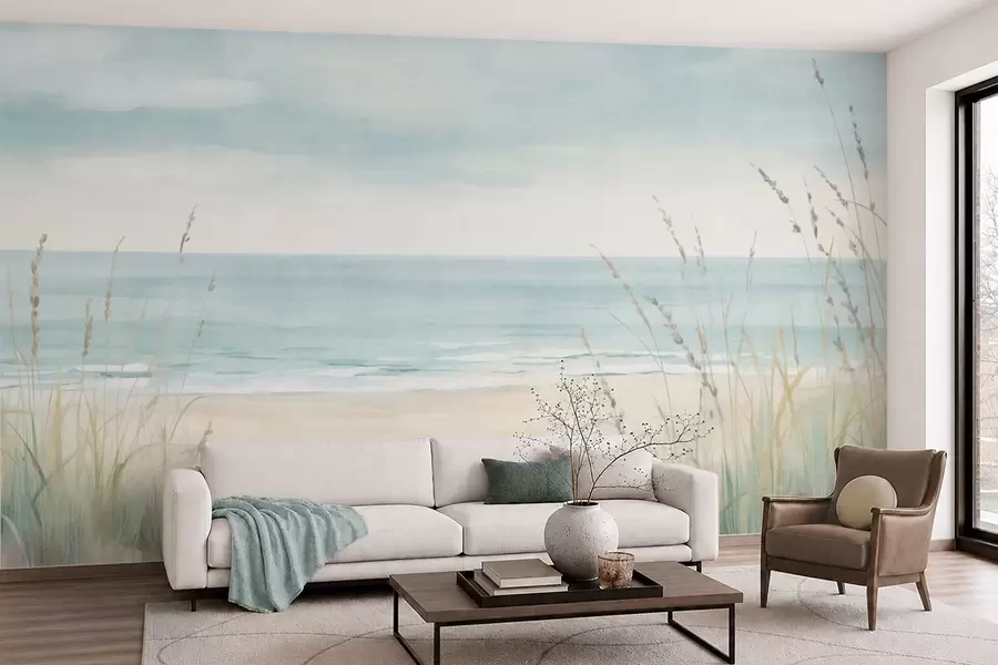 Murale Rivage en pastel w05821
