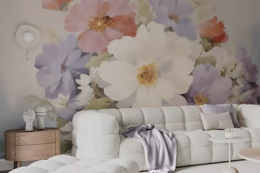 fototapeter Abstrakte blomster w05850