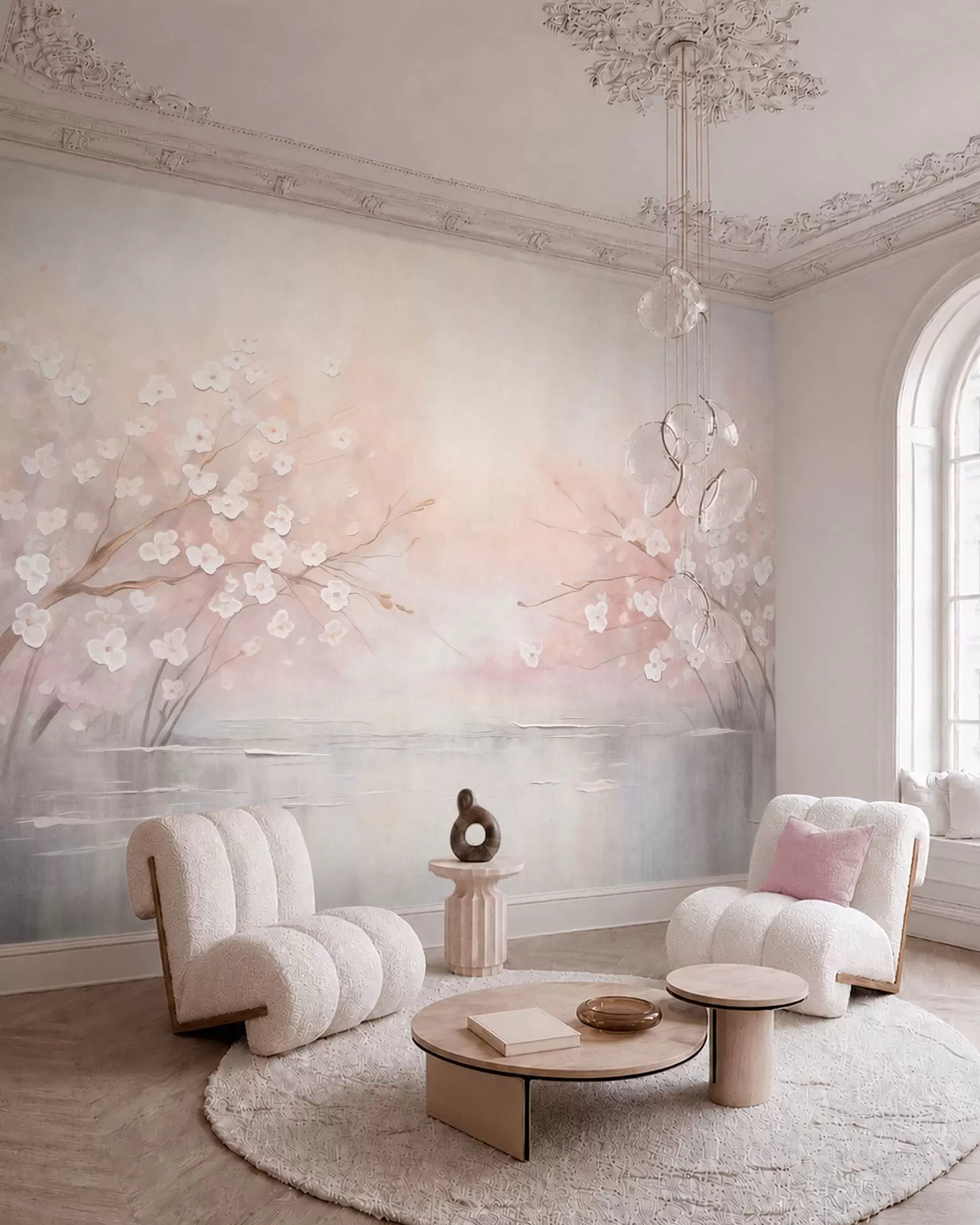 Murale Fleurs au bord de l’eau w05858