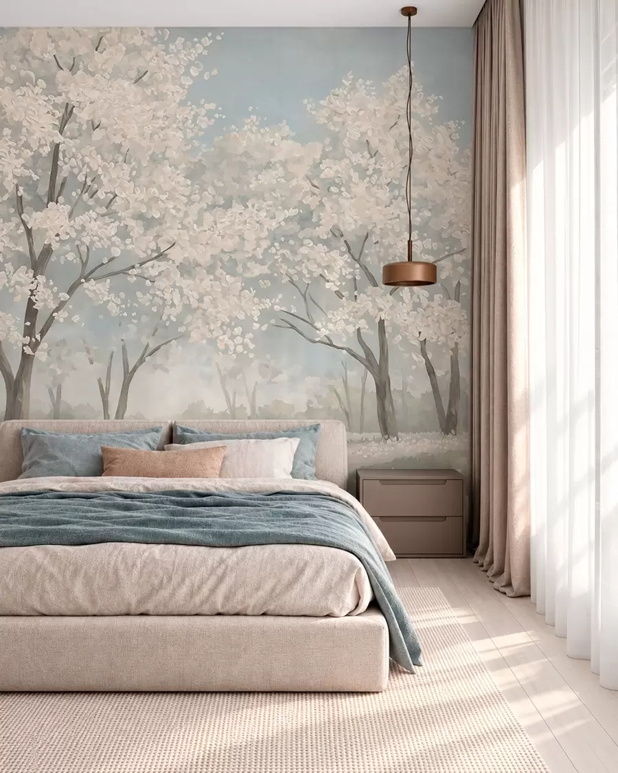 Murale Verger au printemps w05897