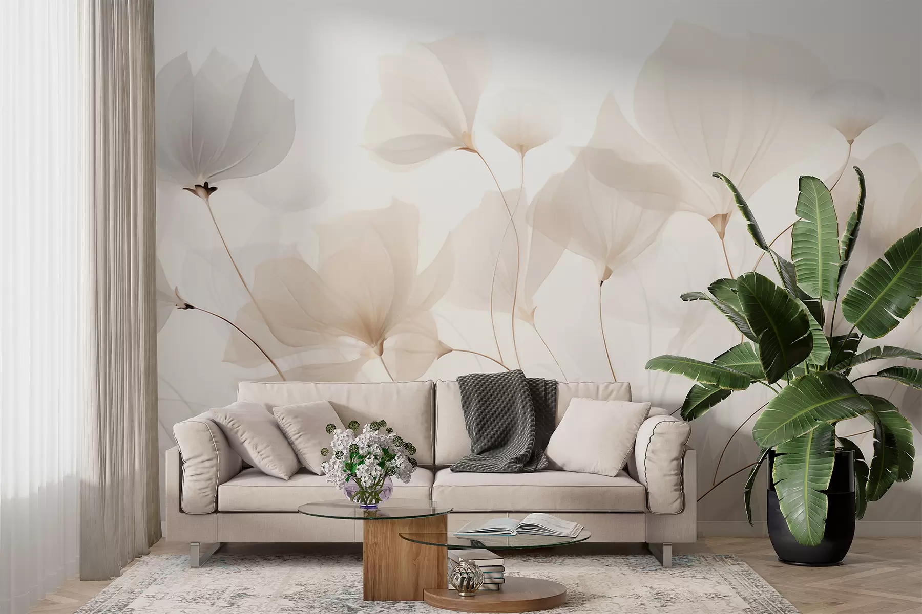 fototapeter Fantastiske blomster w05293
