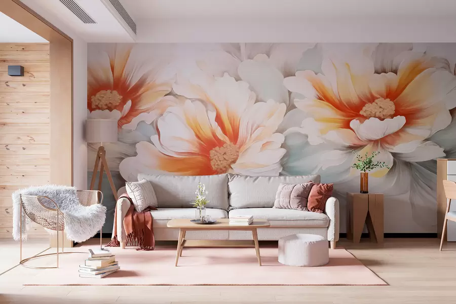fototapeter Fantastiske blomster w05941