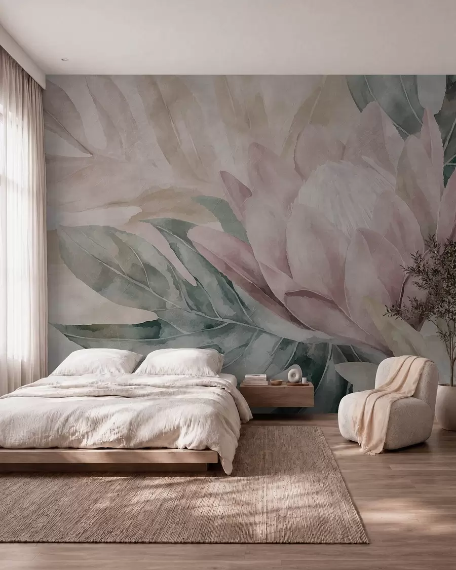 Murale Fleur épanouie w09988