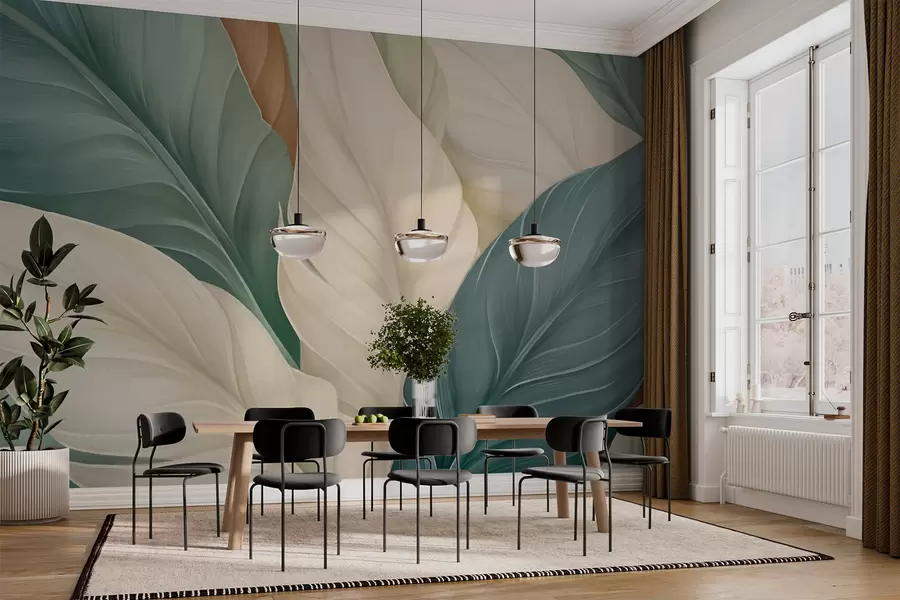 Murale Feuilles pointues w05981