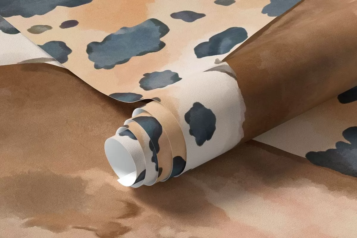 Murale Un léopard perché sur une branche au-dessus de l'eau, avec des poissons colorés w05954