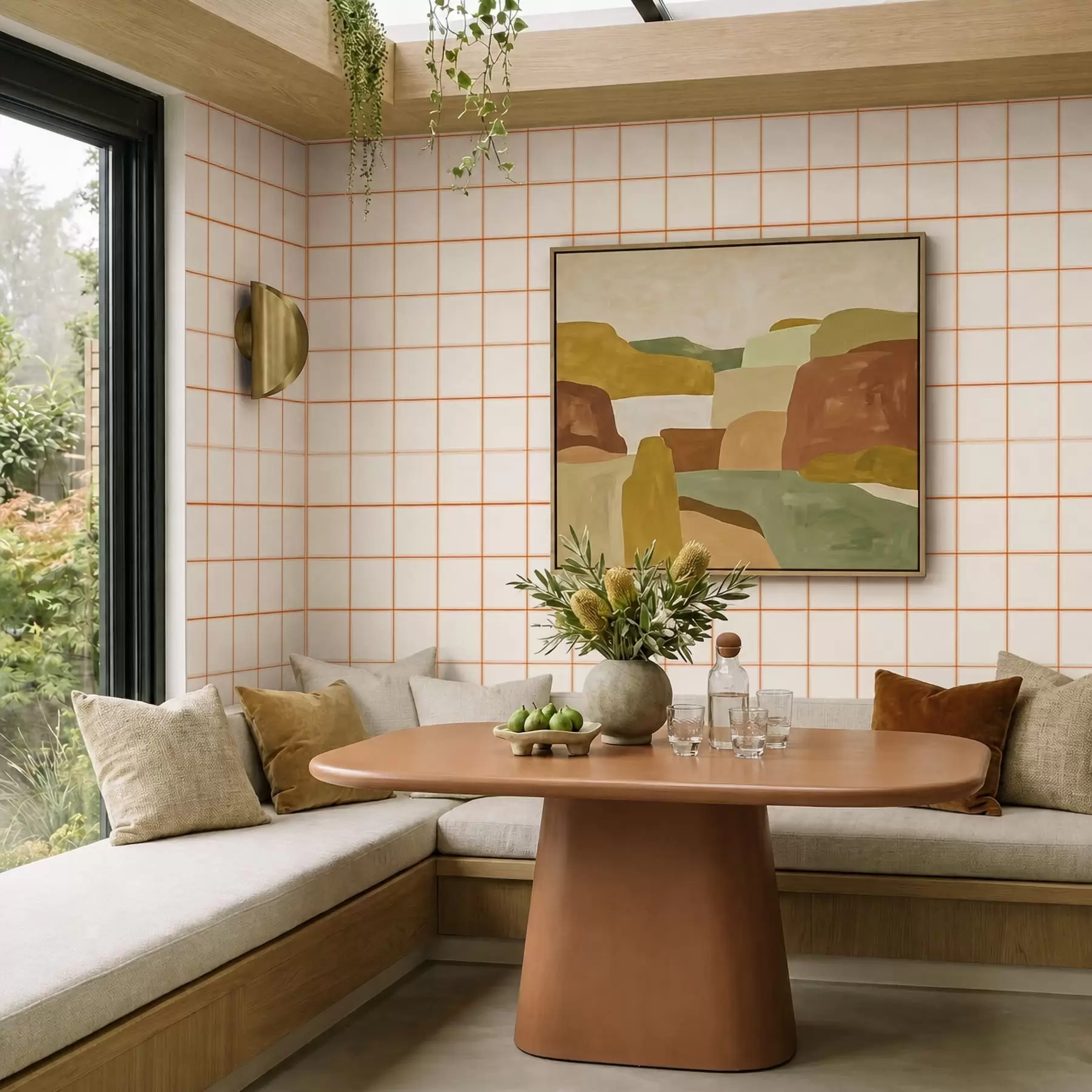 fototapeter Rolig rytme · Terrakotta a01277