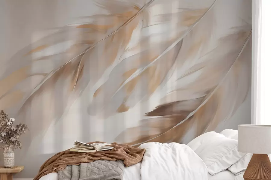 fototapeter Abstrakte fjer w05991