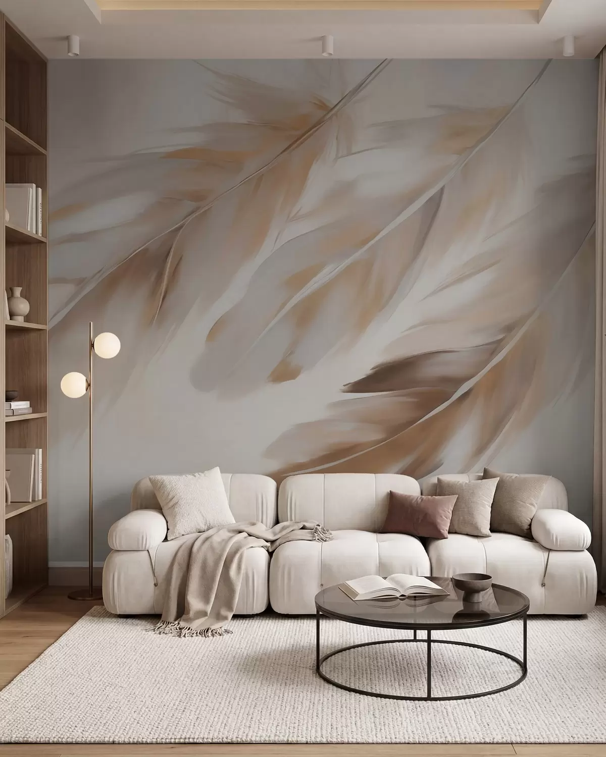 Murale Plumes abstraites w05991