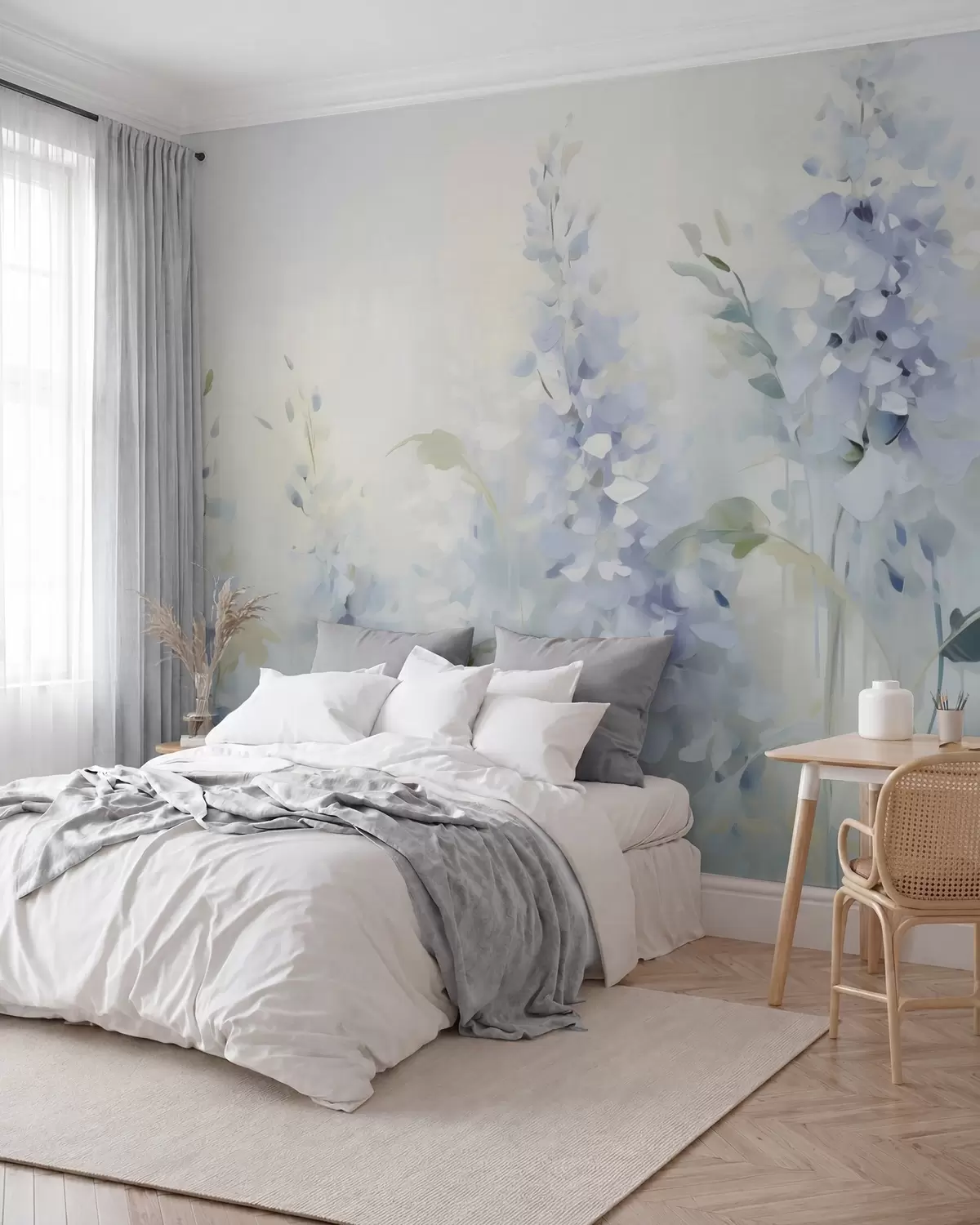 fototapeter Abstrakte blomster w05995