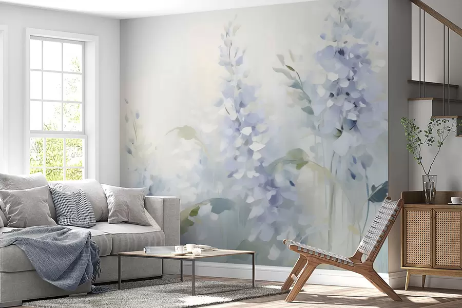 fototapeter Abstrakte blomster w05995
