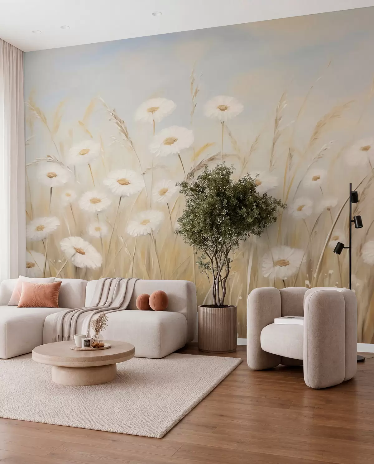 Murale Fleurs sauvages w05831