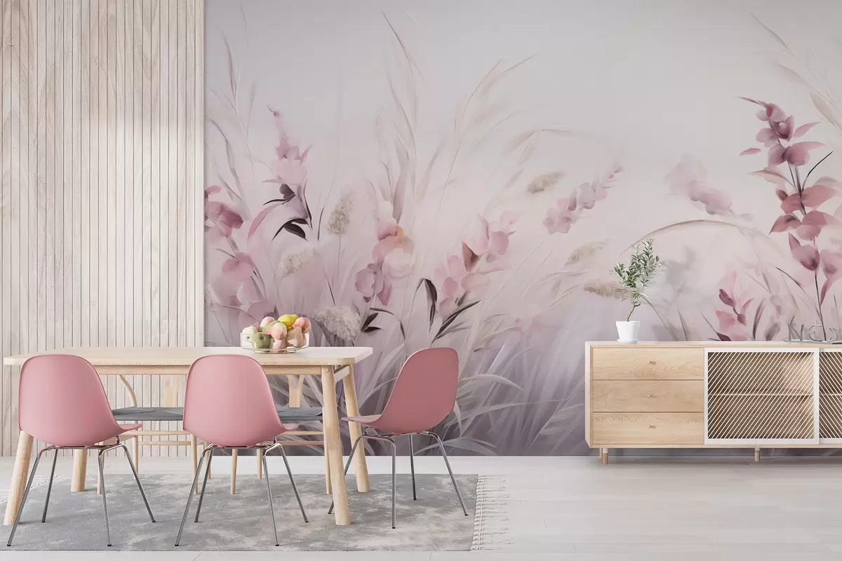 Murale Champ de fleurs w05913v2