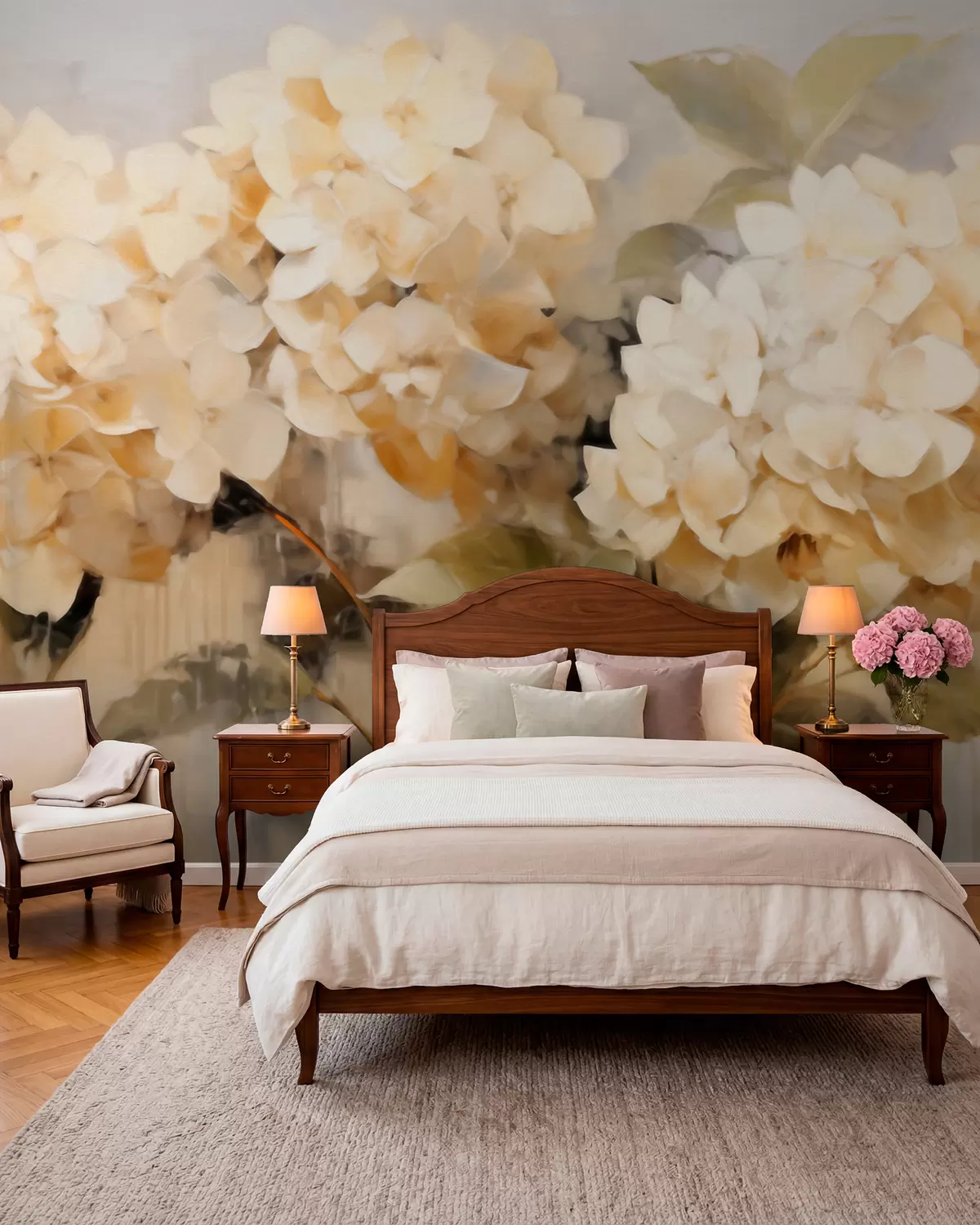 Murale Hortensias w06003