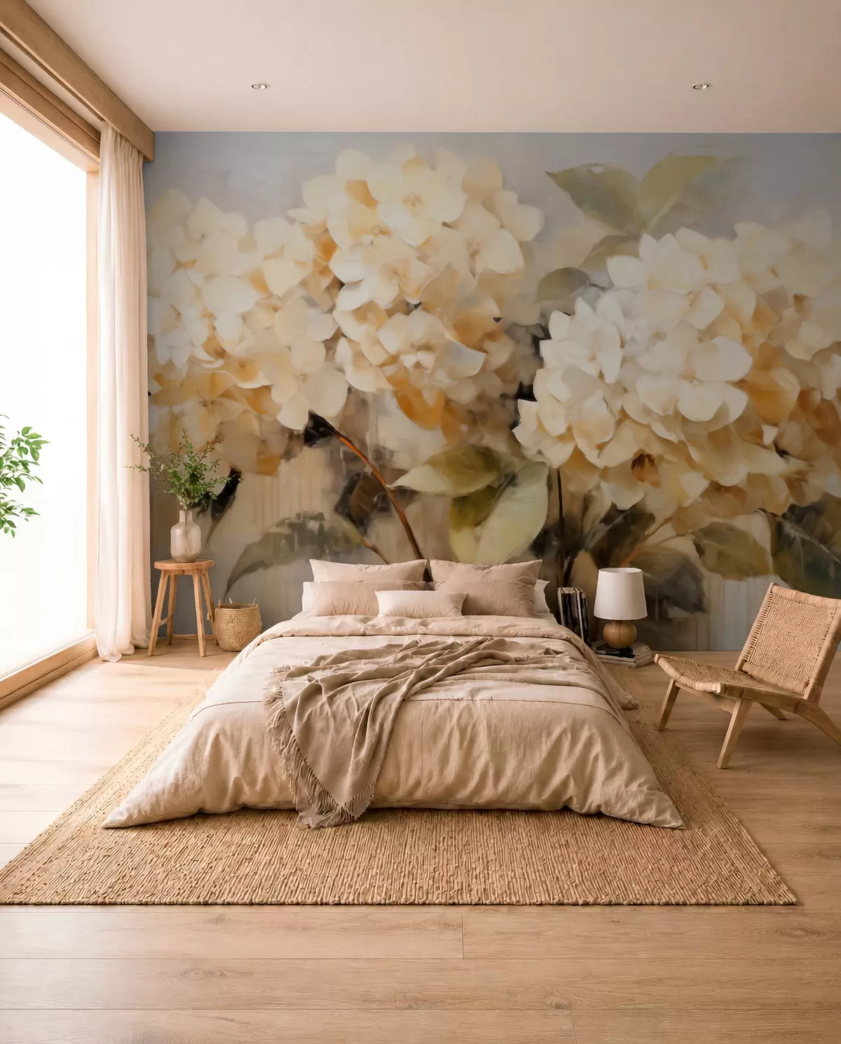Murale Hortensias w06003