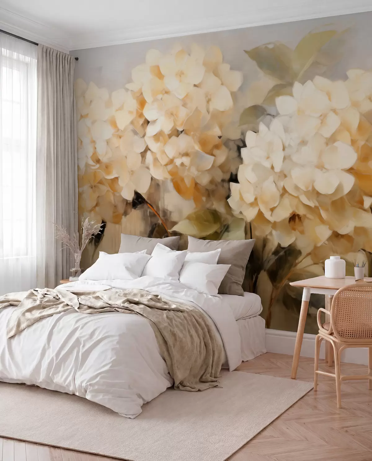 Murale Hortensias w06003