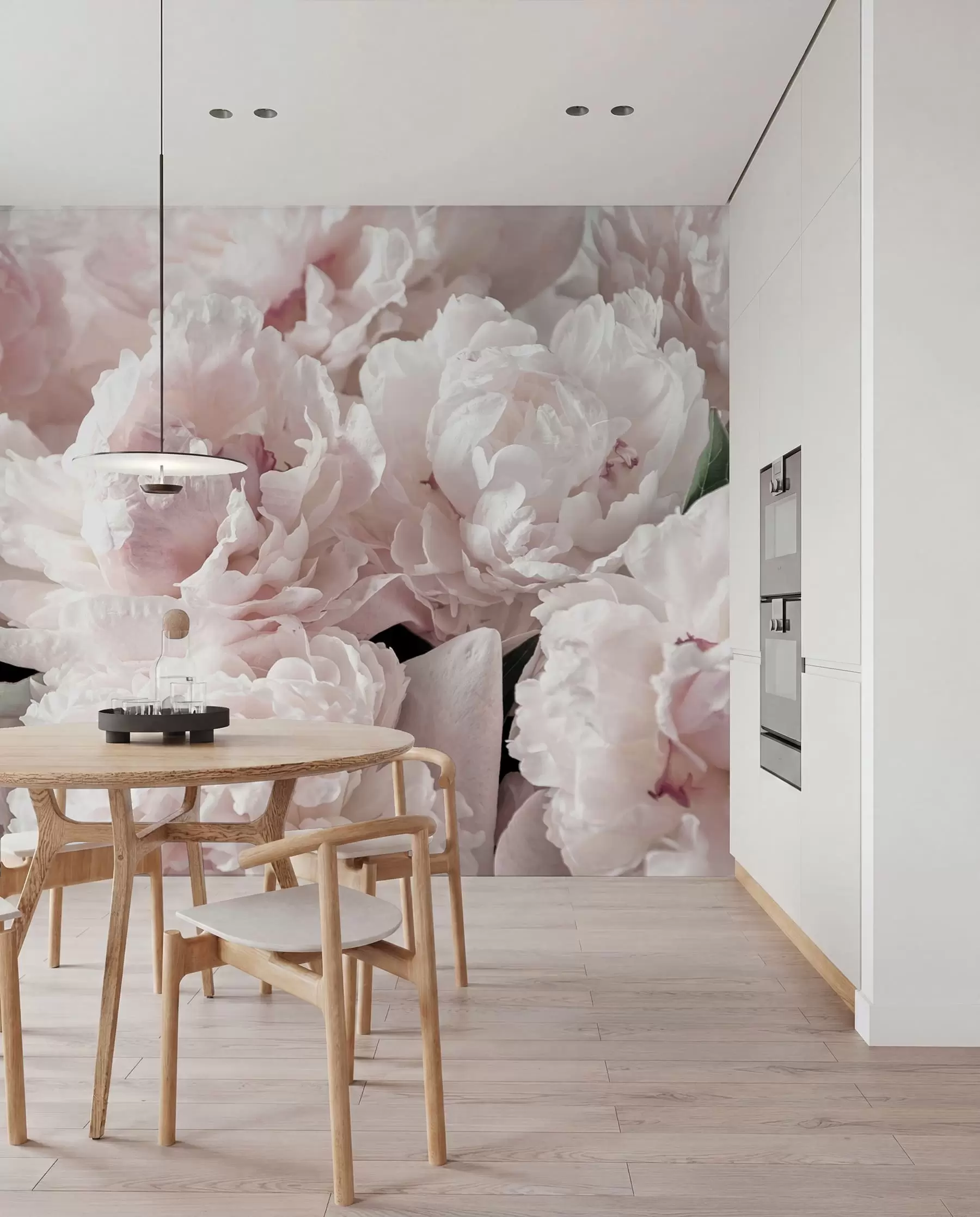 Murale Nuage de pivoines roses u59600