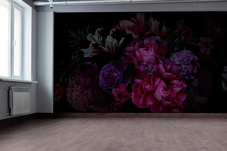 Fototapete Blumenstrauß aus prächtigen Pfingstrosen u72224