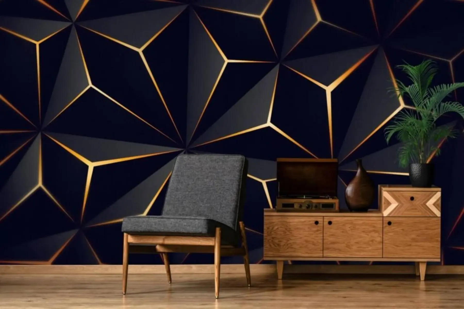 Murale Triangle noir u72104