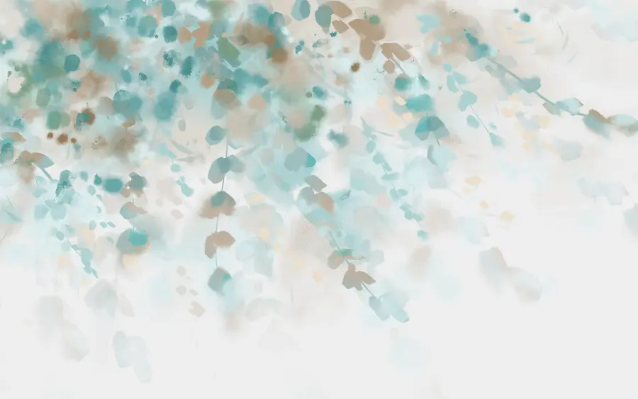 Murale Feuilles d'aquarelle u34275