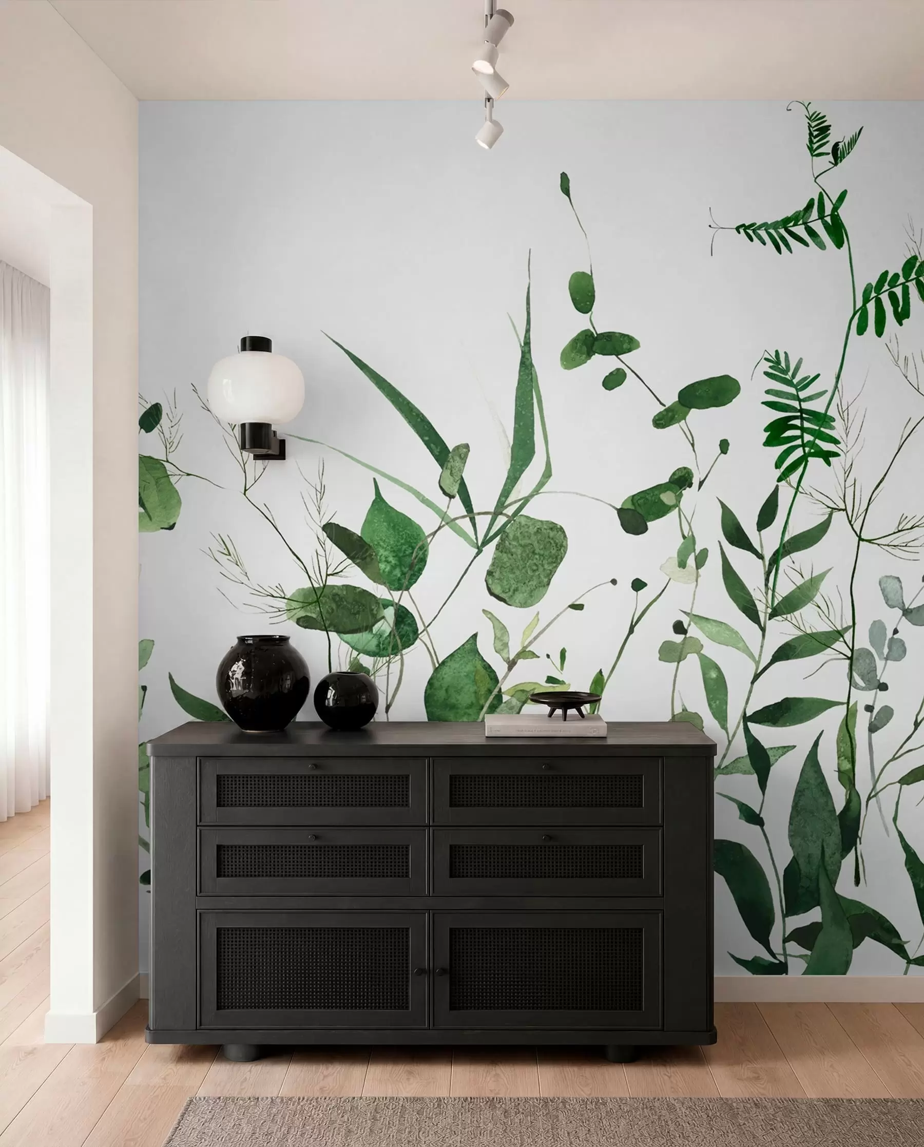 fototapeter Grønne vilde grene u72395
