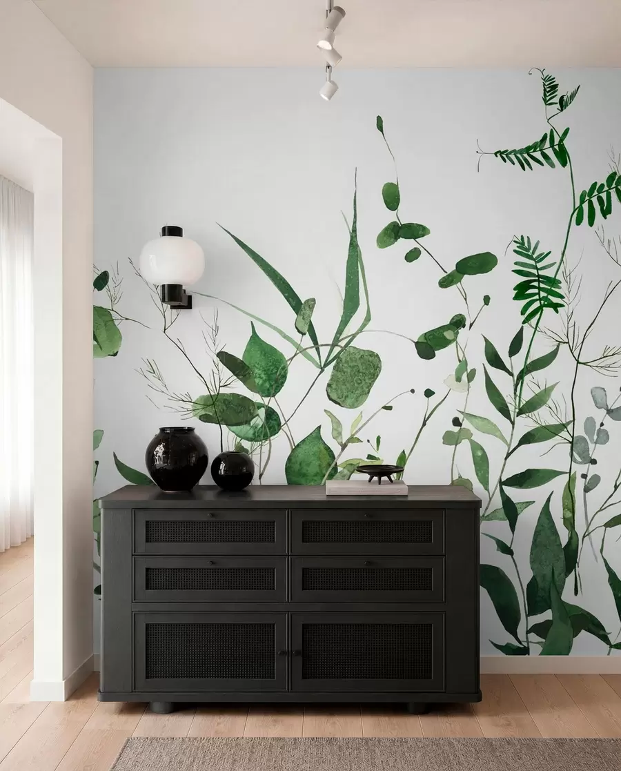 fototapeter Grønne vilde grene u72395