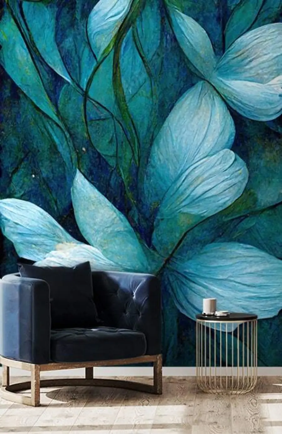 Fototapete Wilde blaue Blume u72400