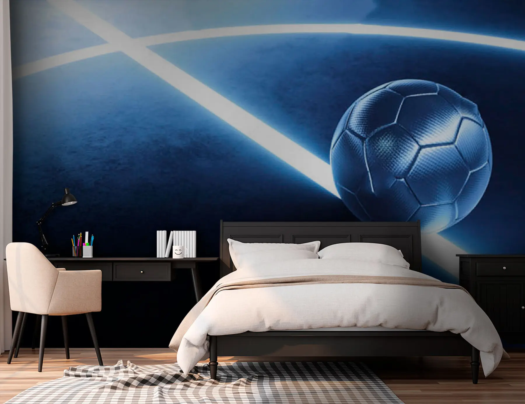 Fototapete Neon-Fußball u72791