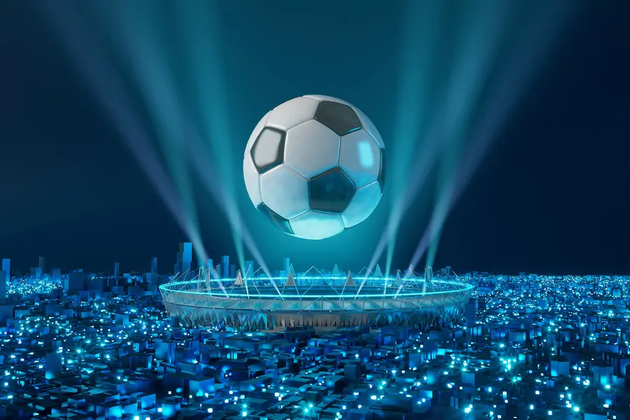 fototapeter Bold på baggrund af stadion u72793