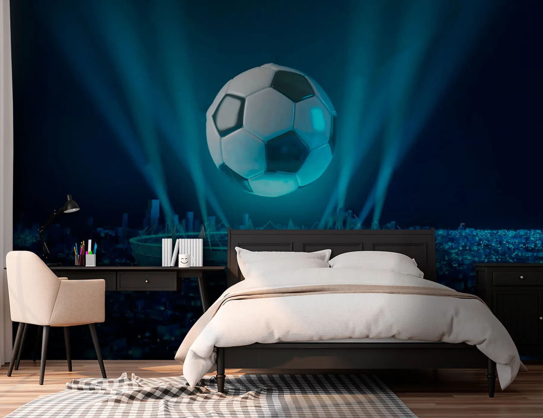 fototapeter Bold på baggrund af stadion u72793