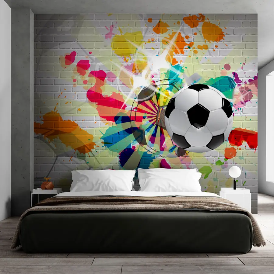Murale Le football est un sport coloré u72798