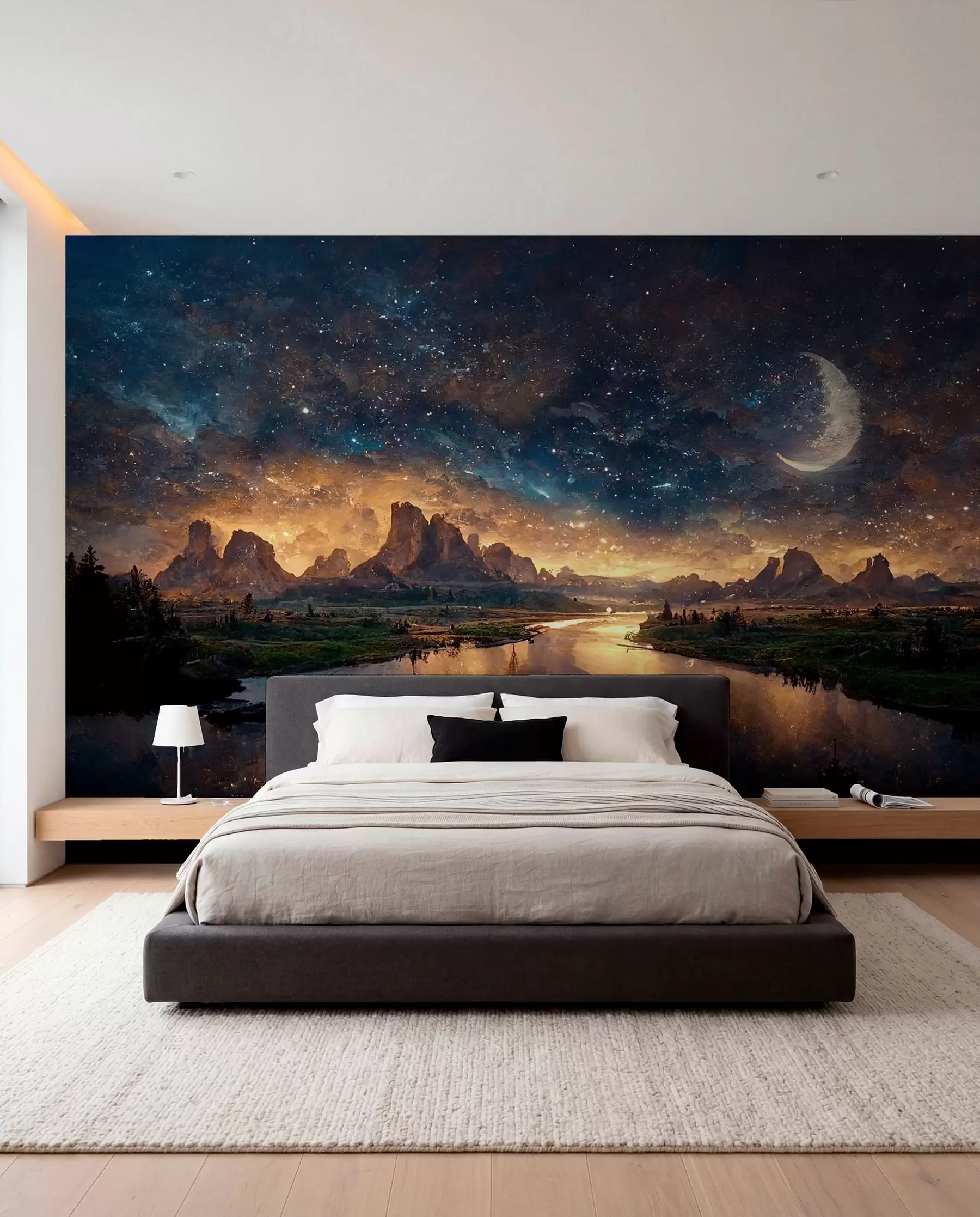 Murale Nuit magique dans un autre monde u79812